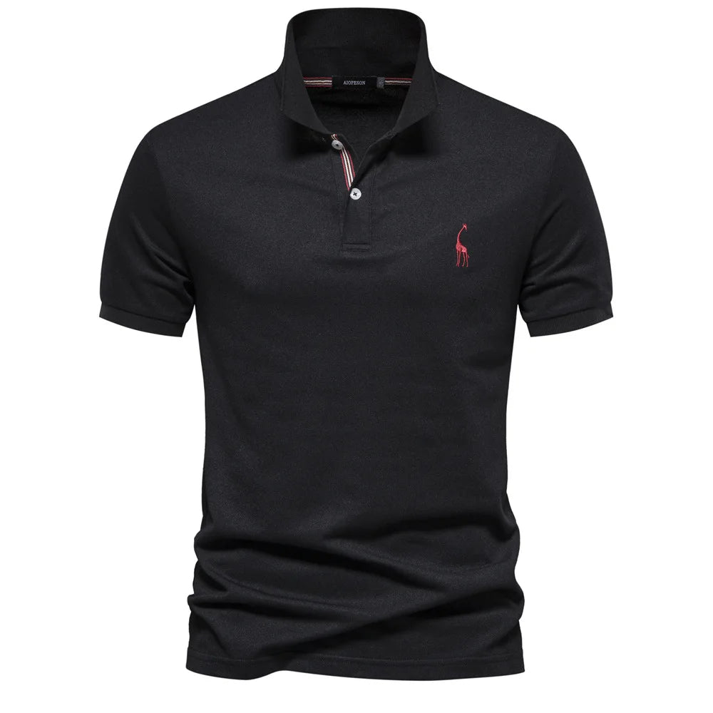 Classic Men's Polo with Embroidery Timeless Style with Refined Detailing