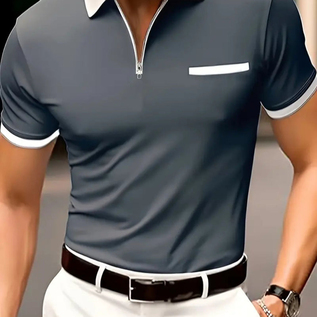 Breathable V-Neck Men’s Golf Shirt (pre-sale)
