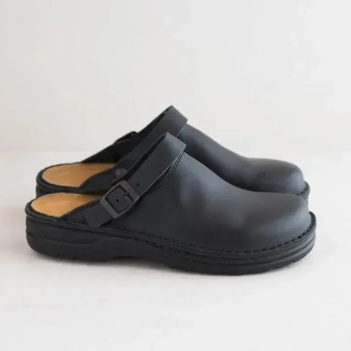 Leather Slip-On Unisex Clogs