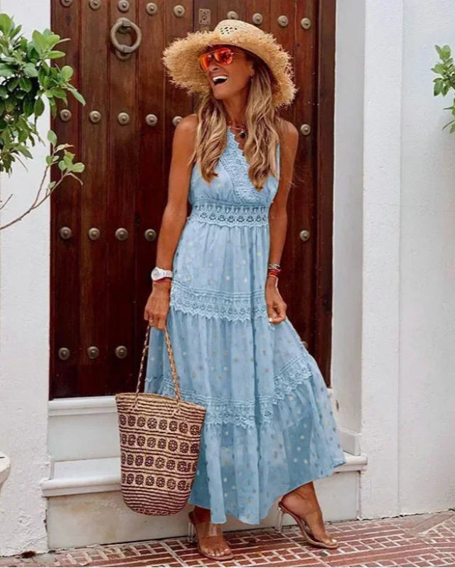 Long Printed Maxi Dress for Women