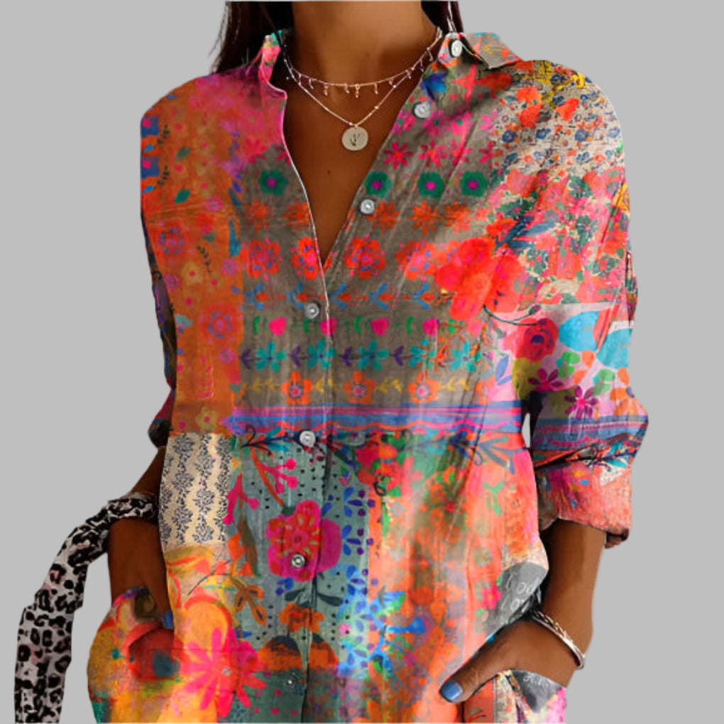 Floral Button-Down Shirt for Women ( Pre-Sale )