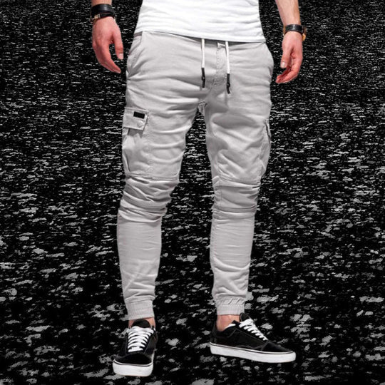 Men's Casual Cargo Pants with Flap Pockets