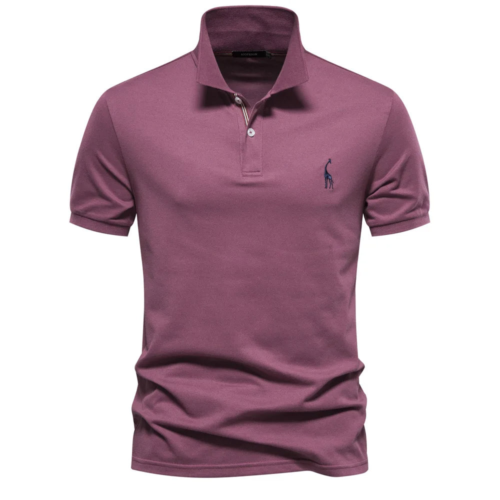 Classic Men's Polo with Embroidery Timeless Style with Refined Detailing