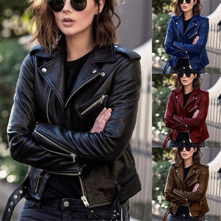 High-Quality Leather Jacket in Vibrant Colors