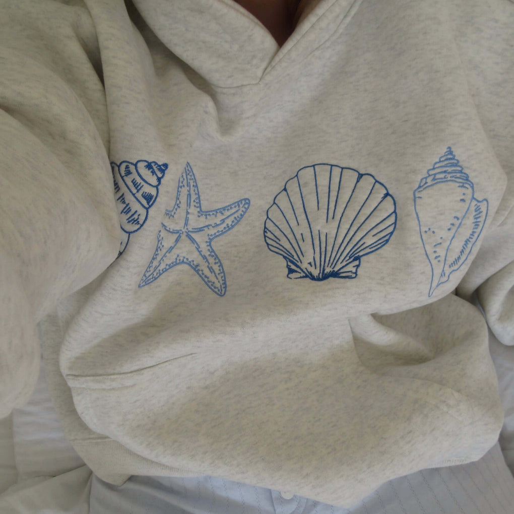Women's Seashell Print Hoodie