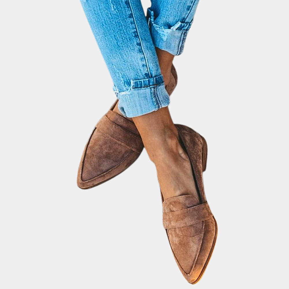 Women's Suede-Look Slip-On Loafers