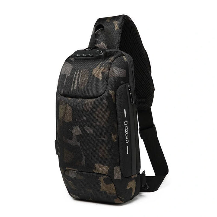 Secure Tech Crossbody Bag – Travel-Ready with USB Port and Hidden Pockets