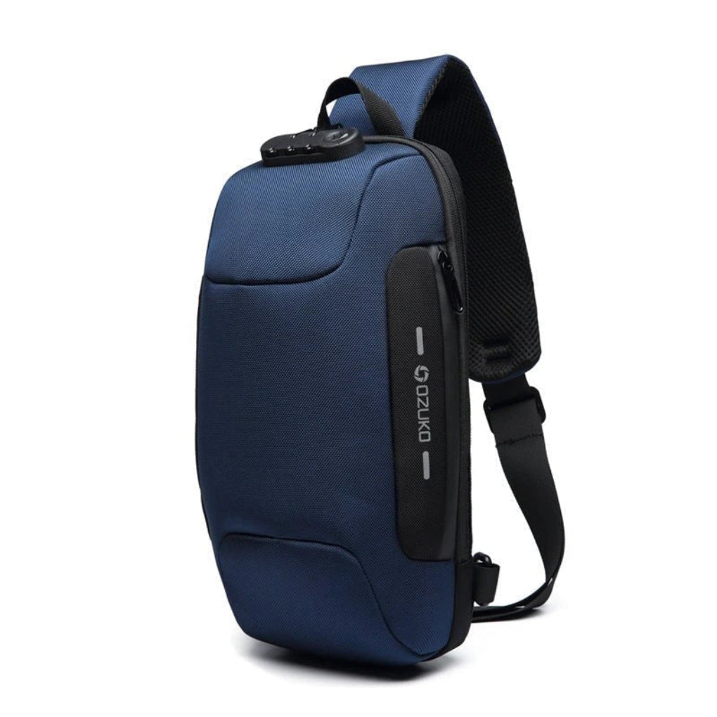 Secure Tech Crossbody Bag – Travel-Ready with USB Port and Hidden Pockets