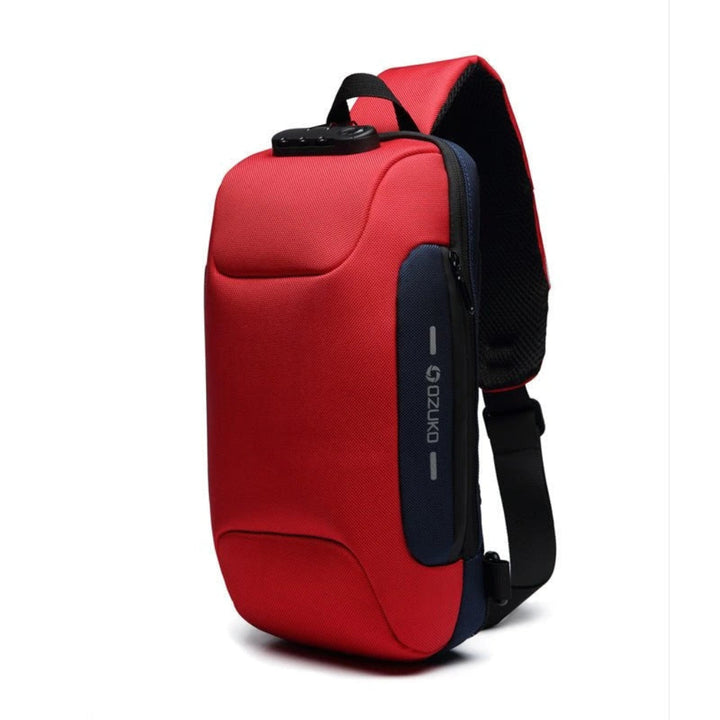 Secure Tech Crossbody Bag – Travel-Ready with USB Port and Hidden Pockets