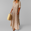 Women’s Vintage Print Lightweight Cotton Maxi Dress