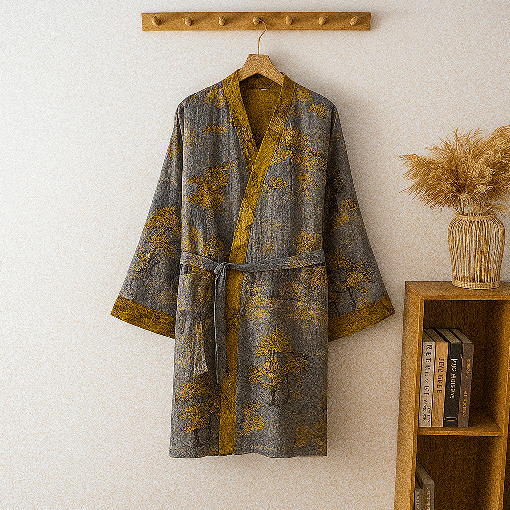 Lightweight Men’s Cotton Kimono Robe