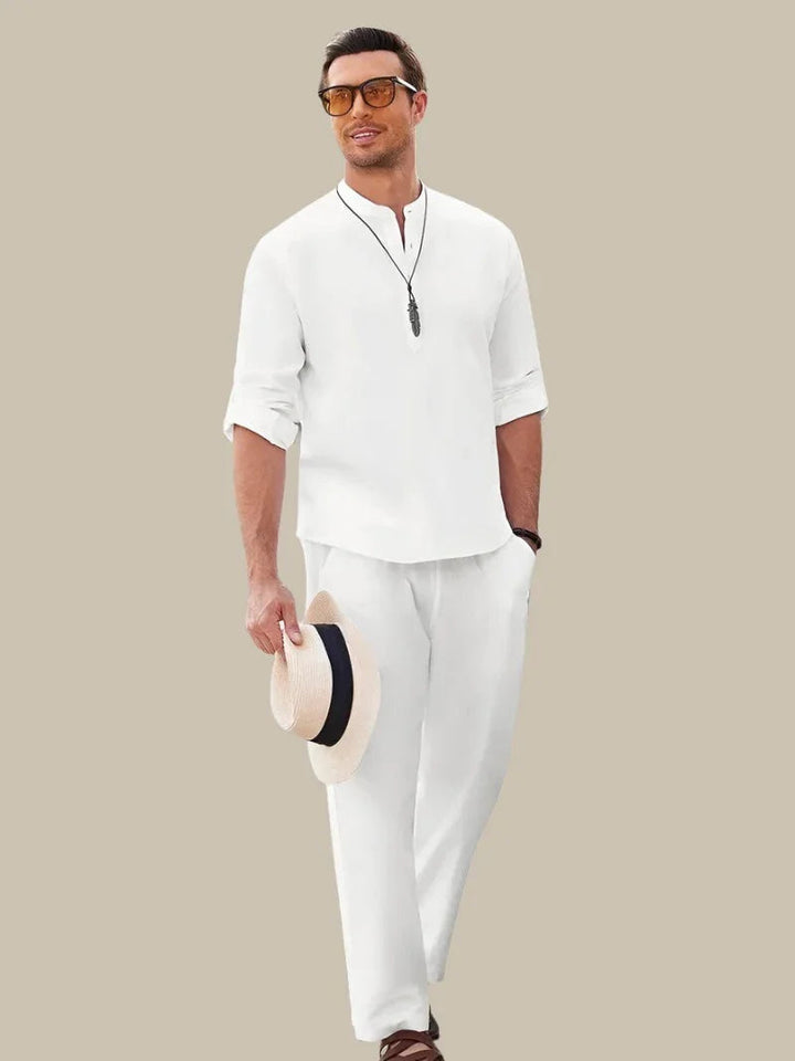 2-Piece Italian Linen-Cotton Men's Set
