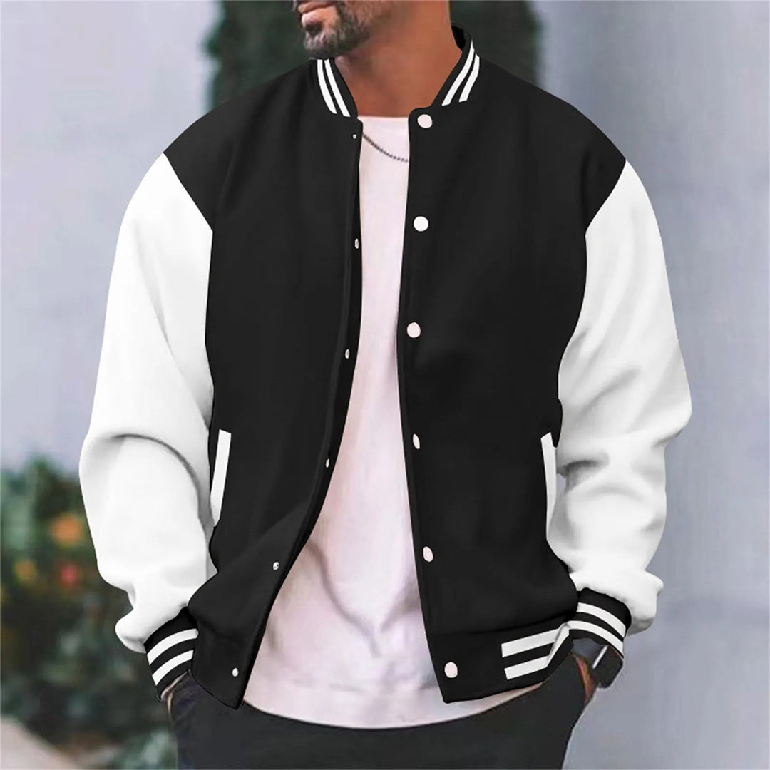 Men's Casual Baseball Jacket for Autumn