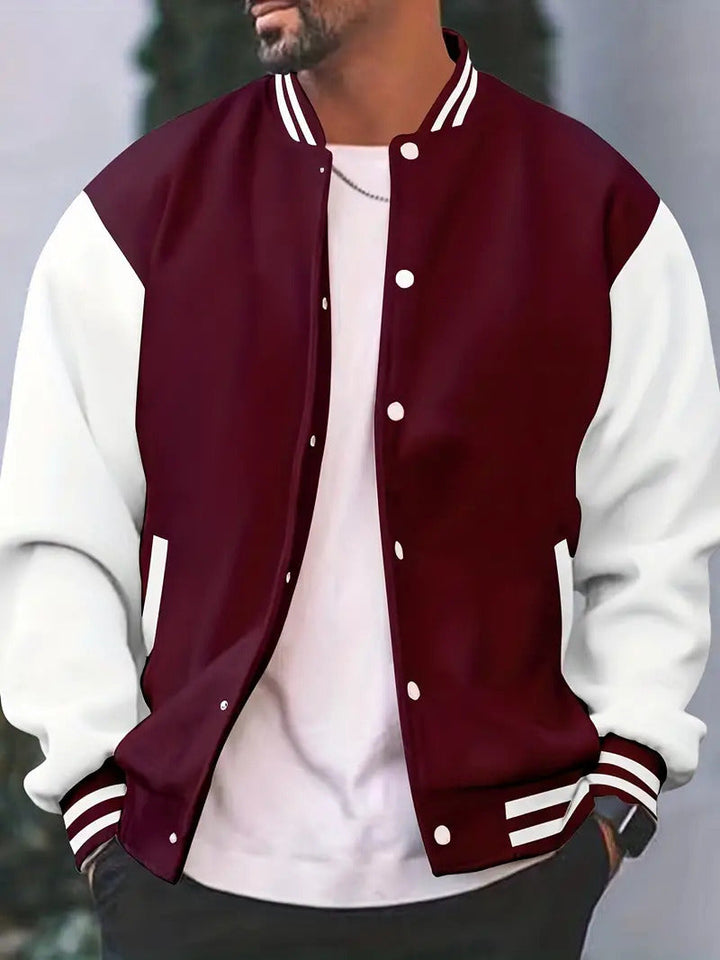 Men's Casual Baseball Jacket for Autumn