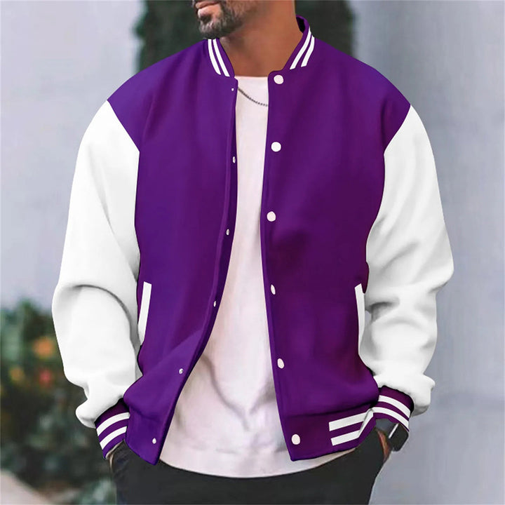 Men's Casual Baseball Jacket for Autumn