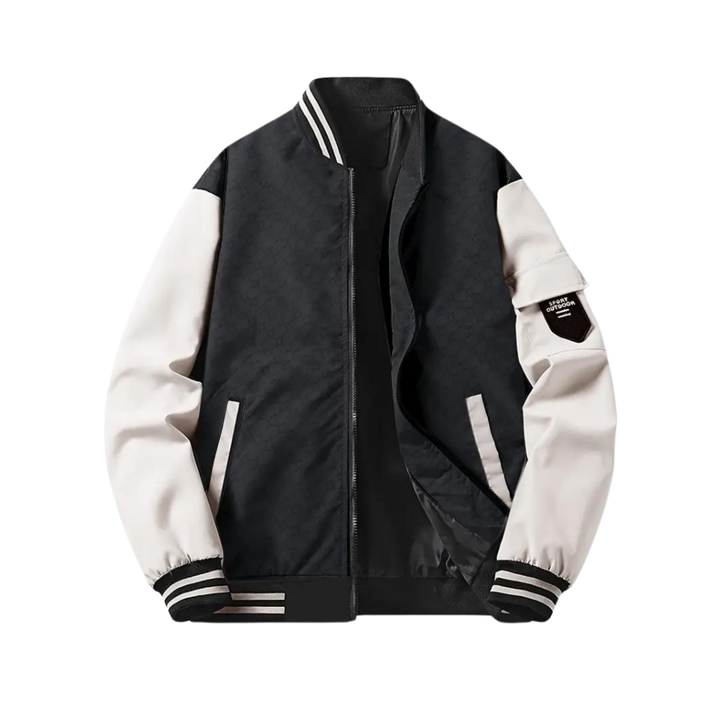 Casual Slim-Fit Baseball Jacket for Men