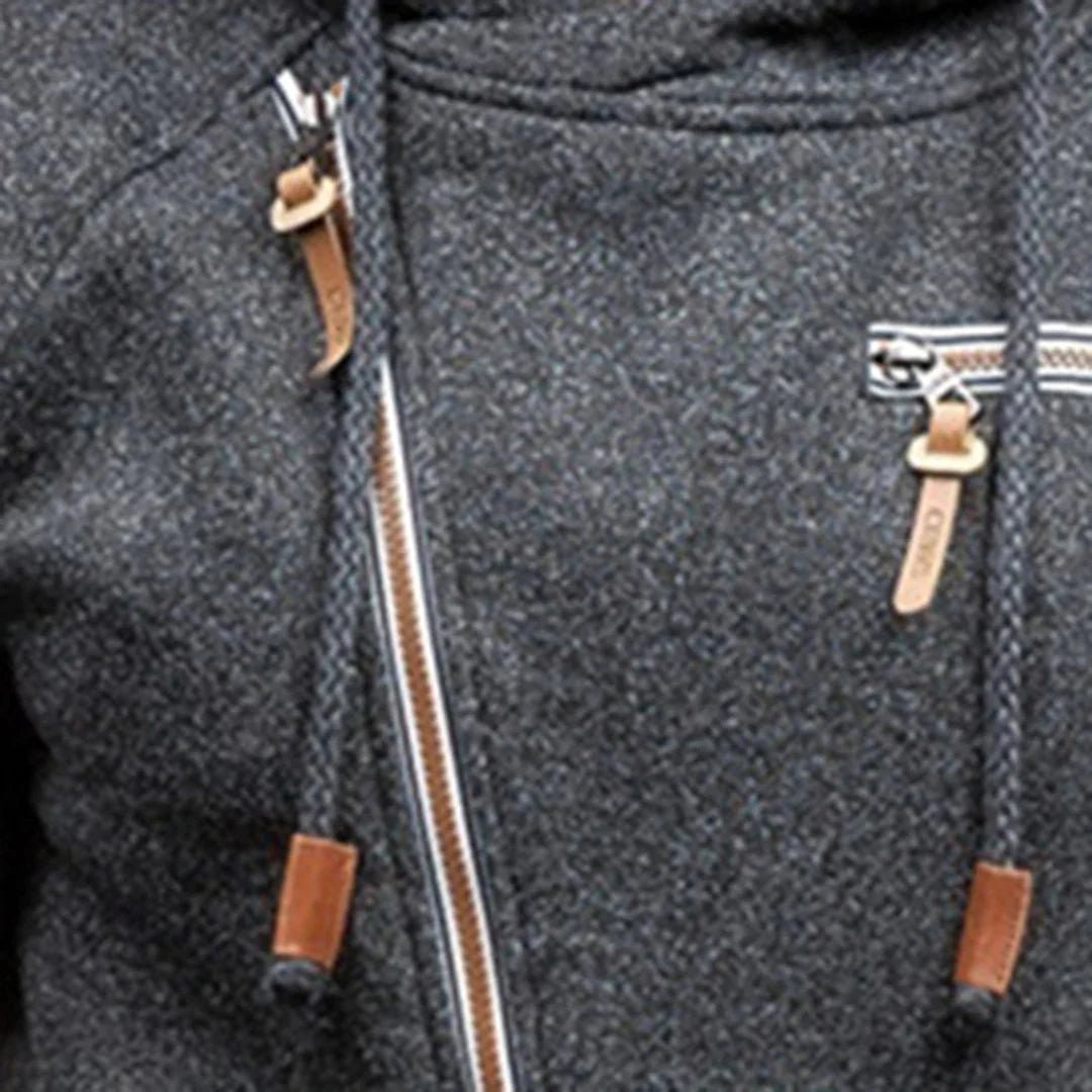 Casual Fleece Hoodie with Pockets for Men