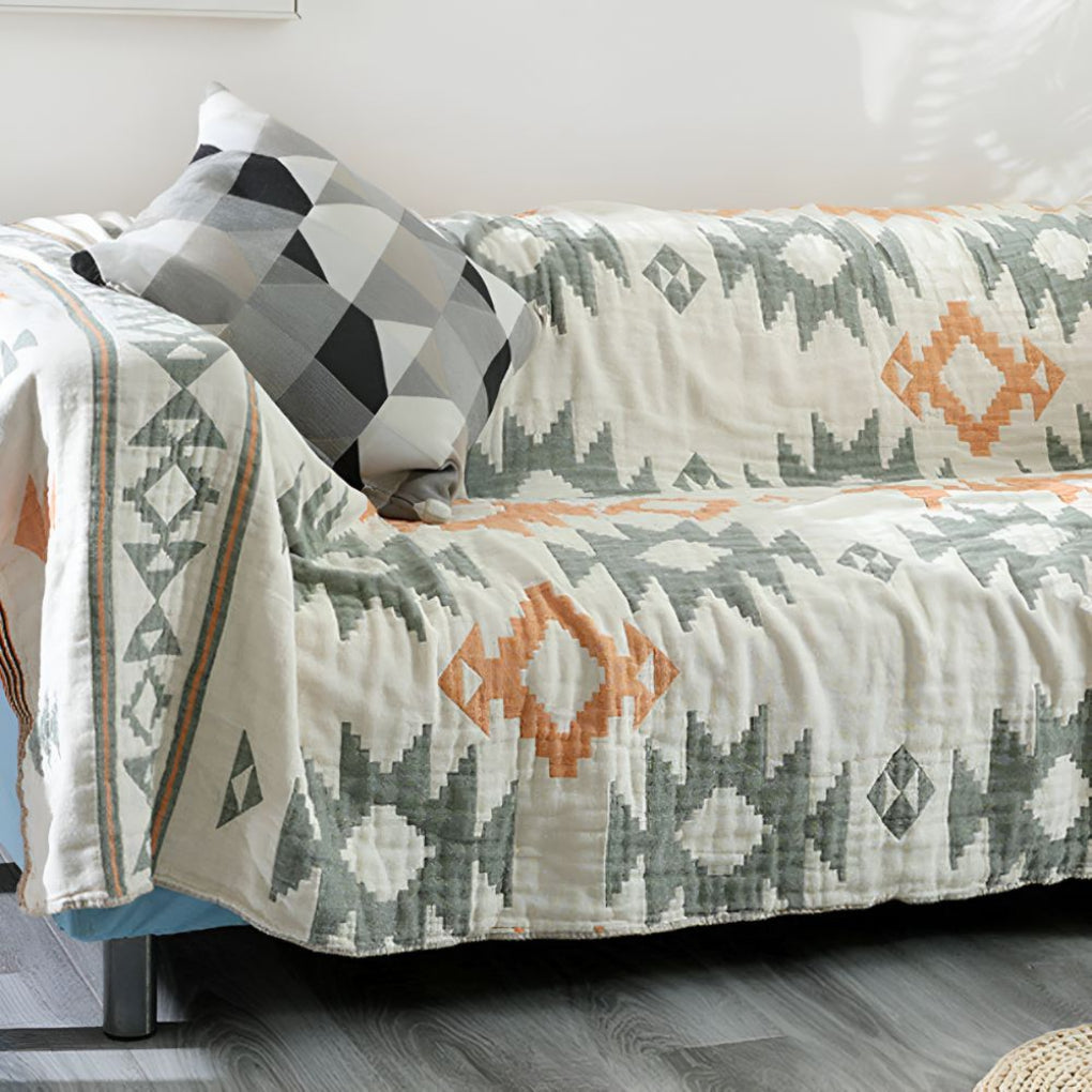 Cotton Reversible Muslin Gauze Blanket