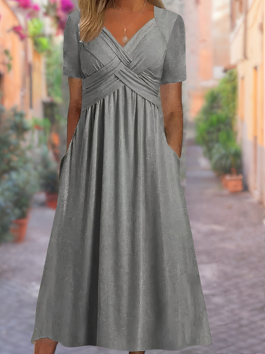 Stylish V-Neck Summer Dress