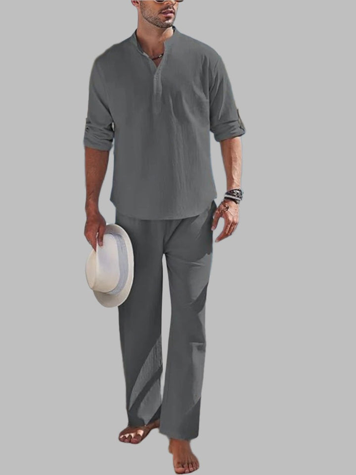 2-Piece Italian Linen-Cotton Men's Set