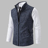 Men’s Classic Knitted Zip-Up Vest