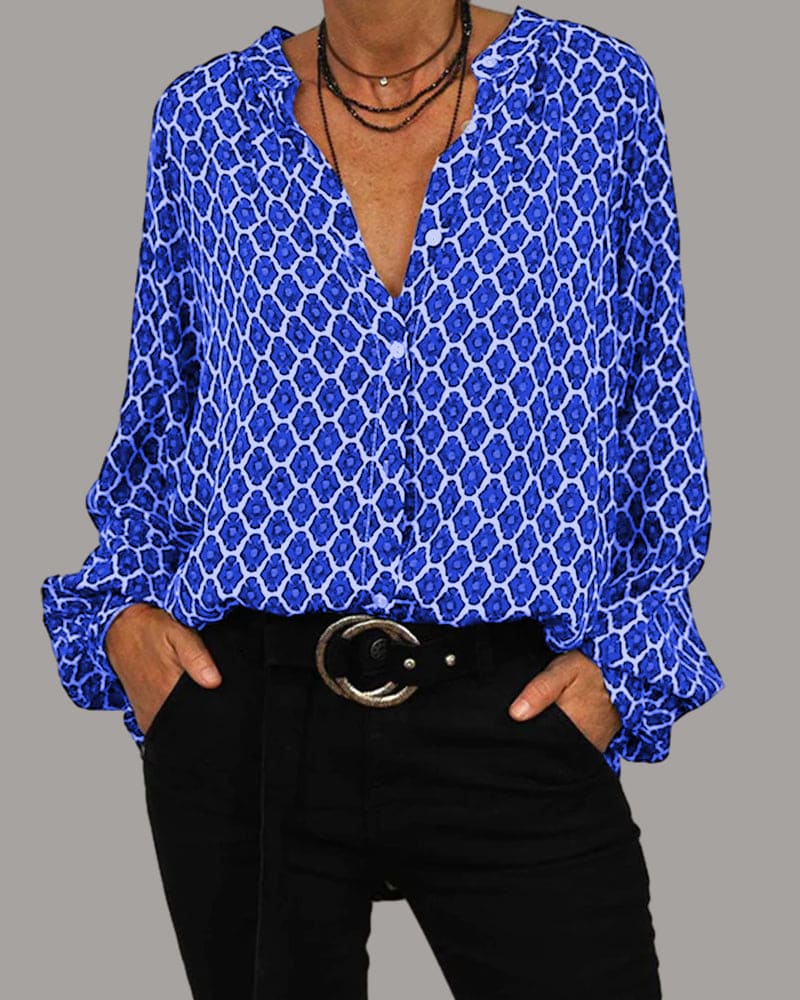 Women's V-Neck Blouse