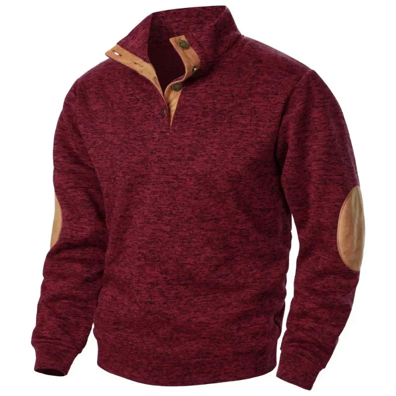 Men's V-Neck Sweatshirt for Outdoor & Casual Style