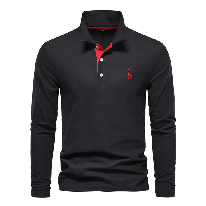 Bastian – Long Sleeve Polo for men