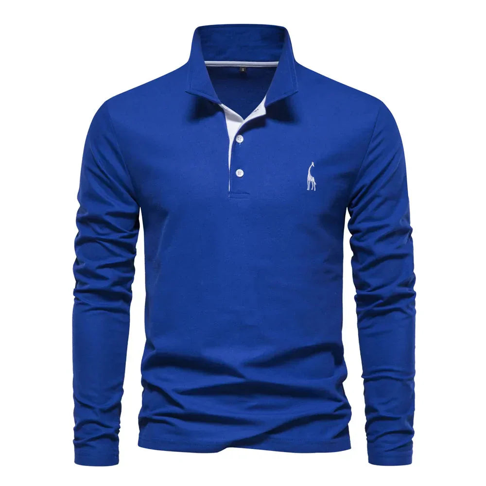 Bastian – Long Sleeve Polo for men