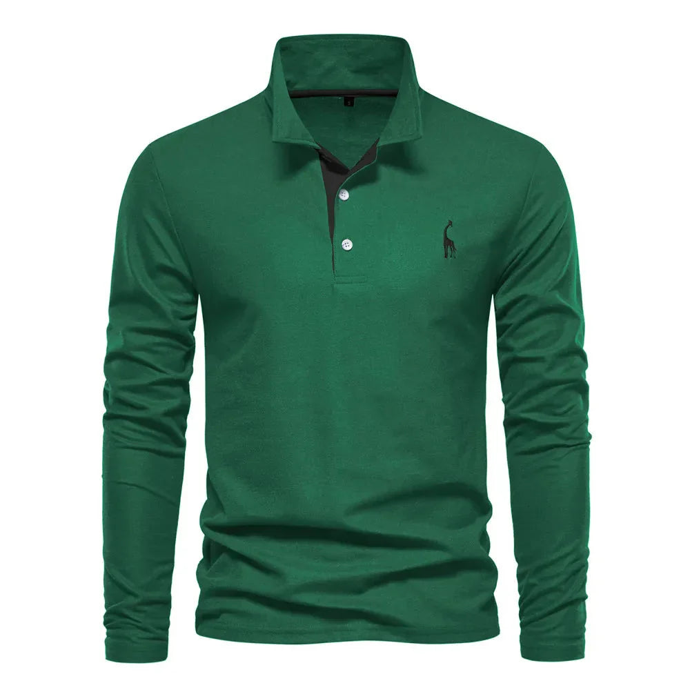 Bastian – Long Sleeve Polo for men