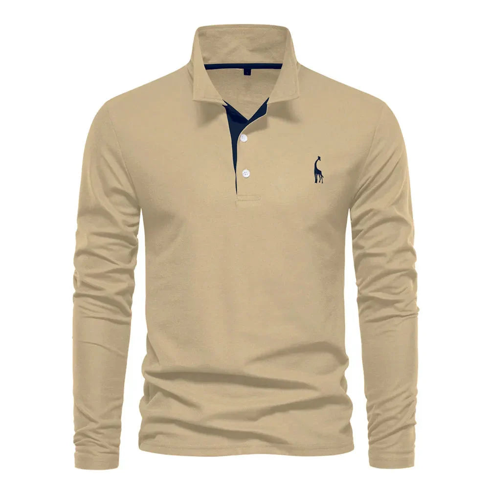 Bastian – Long Sleeve Polo for men