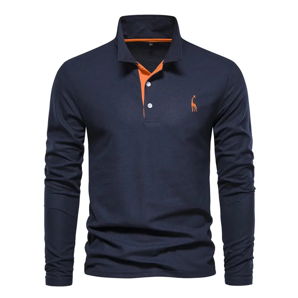 Bastian – Long Sleeve Polo for men