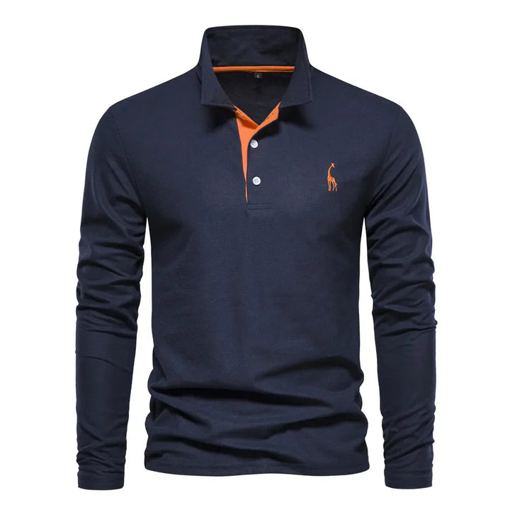 Bastian – Long Sleeve Polo for men