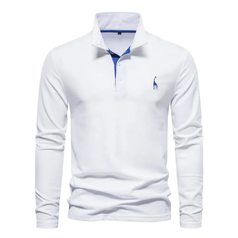 Bastian – Long Sleeve Polo for men