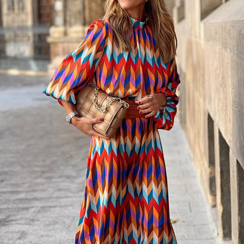 Women's Tie-Dye Print Dress