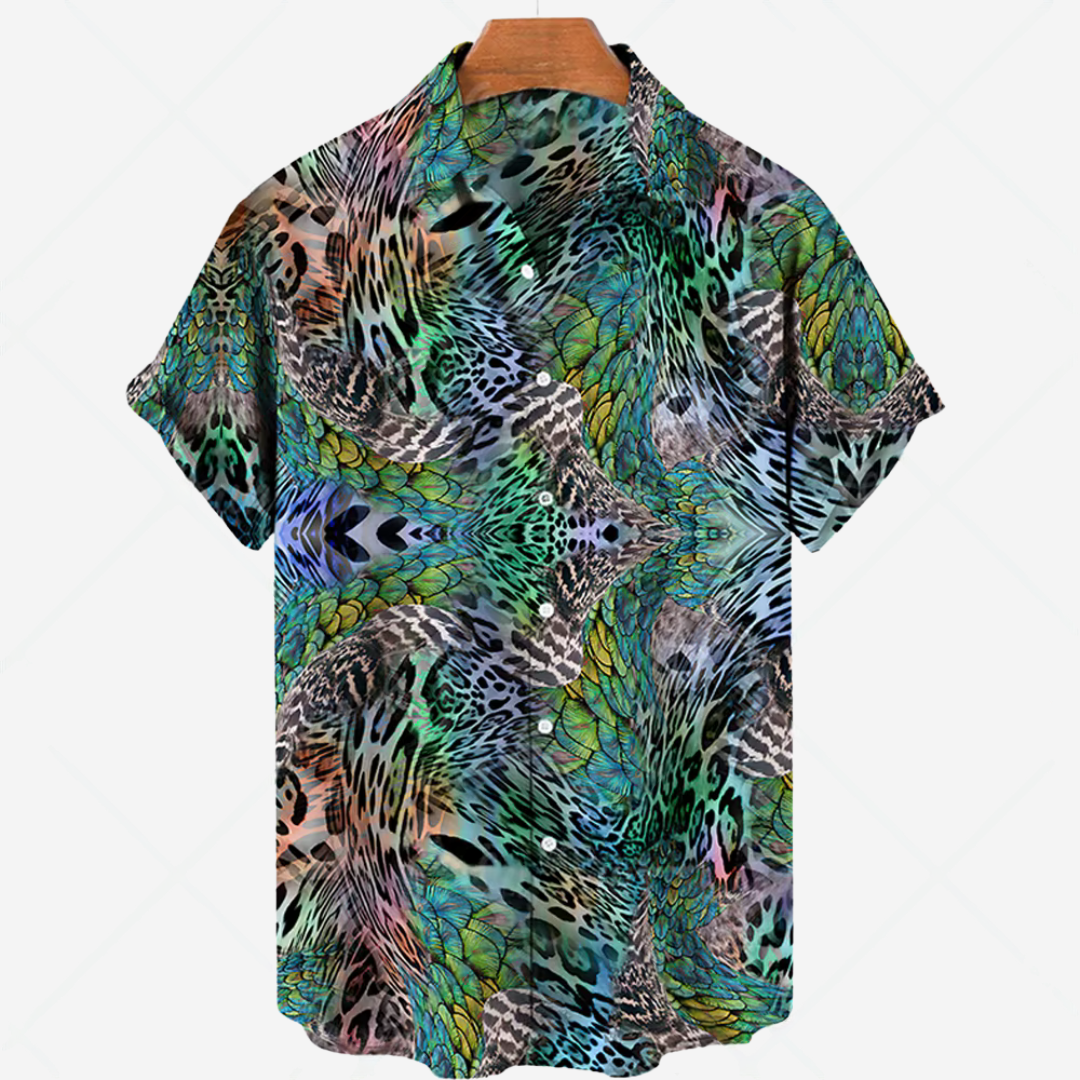 Casual Short-Sleeve Shirt with Print Effortless Style for Every Occasion