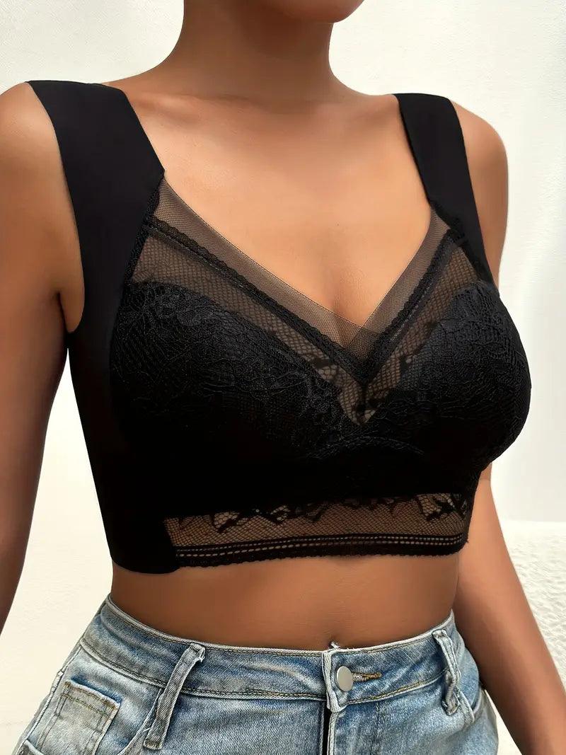 Seamless Push Up Lace Bralette