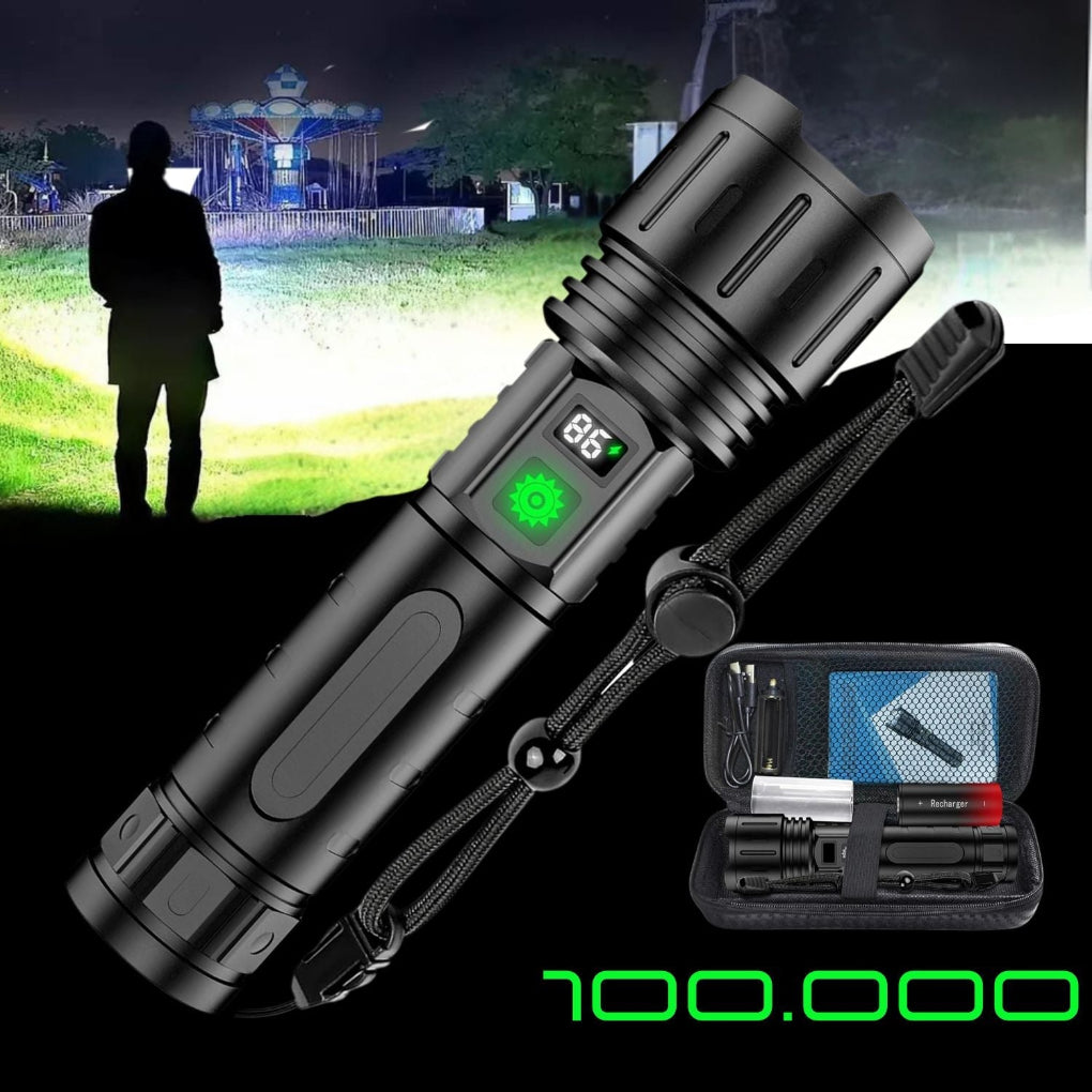 100000 Lumen Tactical Flashlight
