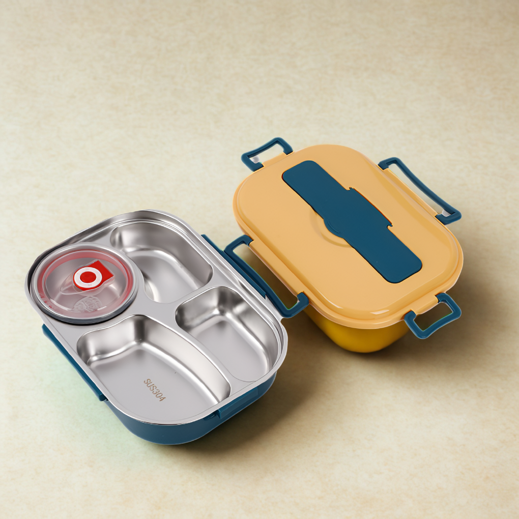Thermal lunch box made of stainless steel