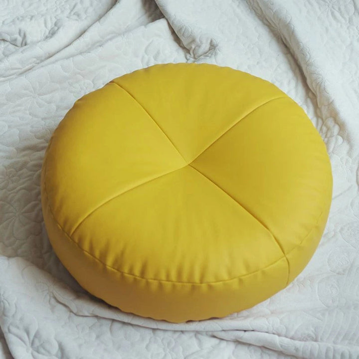 Nappa Leather Japanese Style Cushion – Minimalist Comfort with a Luxurious Touch