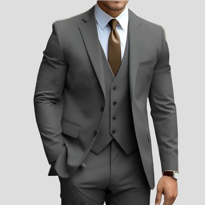 Elegant Style Men’s 3 Piece Beige Slim Fit Suit ( Pre-Sale )