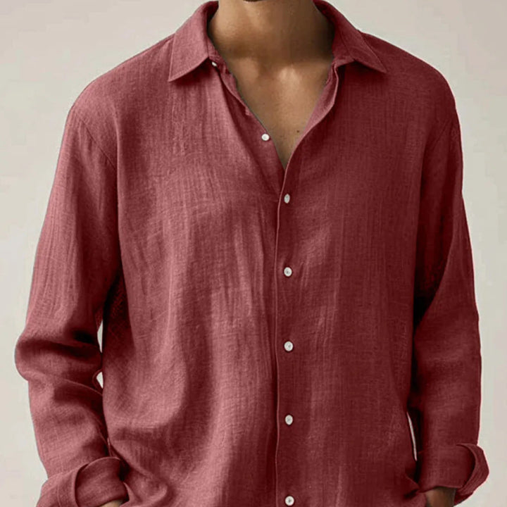 Men’s Vintage Linen Long-Sleeve Shirt ( Pre-Sale )