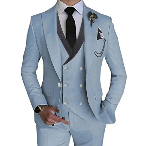 Stylish 3-Piece Slim Fit Men's Suit