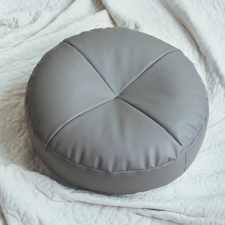 Nappa Leather Japanese Style Cushion – Minimalist Comfort with a Luxurious Touch