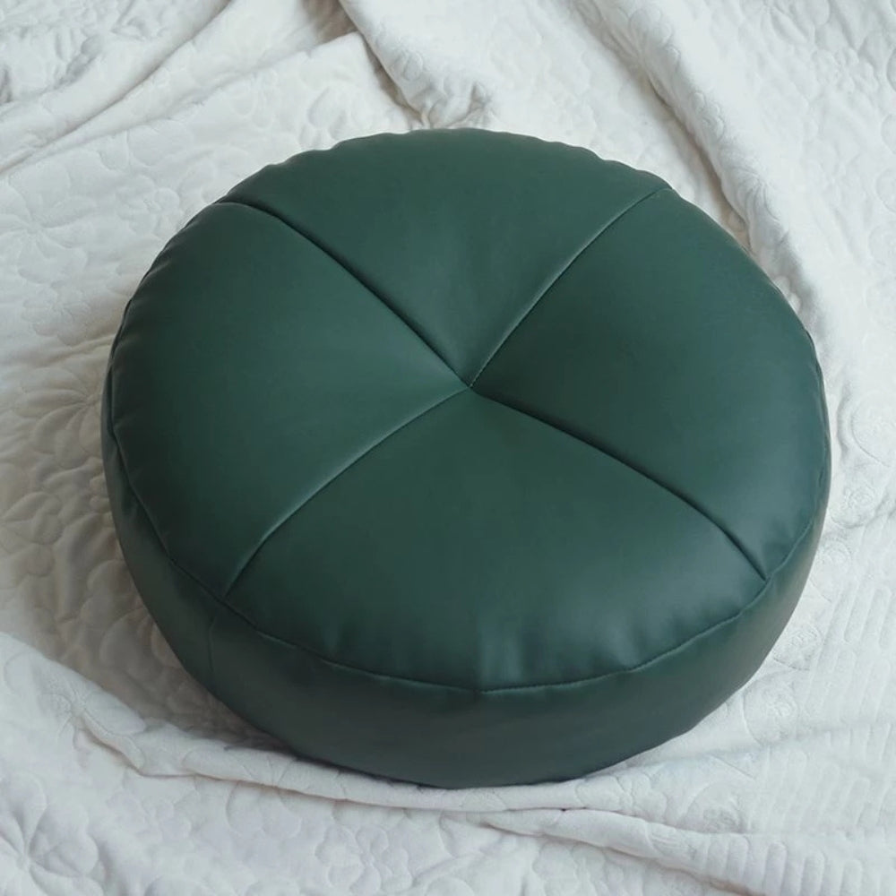 Nappa Leather Japanese Style Cushion – Minimalist Comfort with a Luxurious Touch