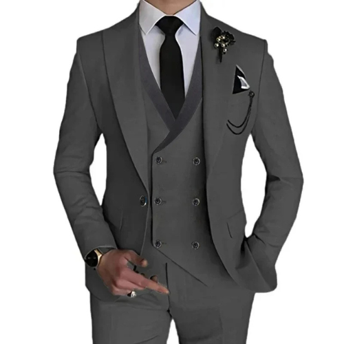 Stylish 3-Piece Slim Fit Men's Suit