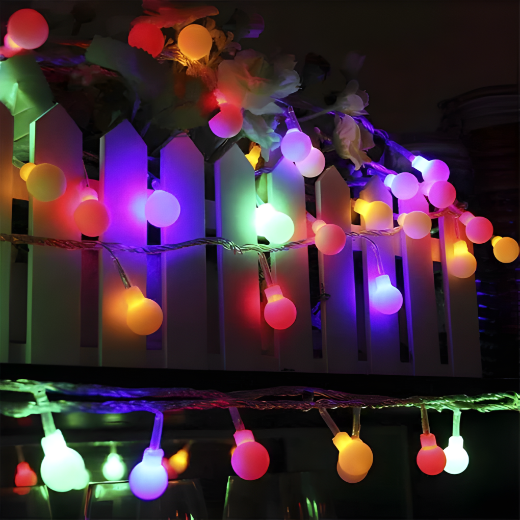 Solar‑Powered Outdoor String Lights