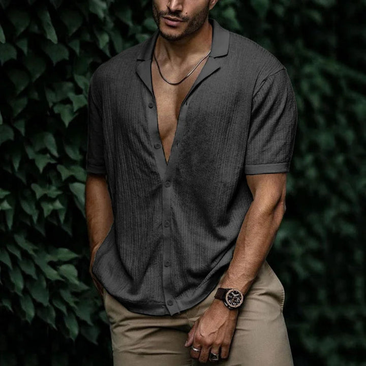Men's Linen Summer Shirt with Button Closure ( Pre-Sale )