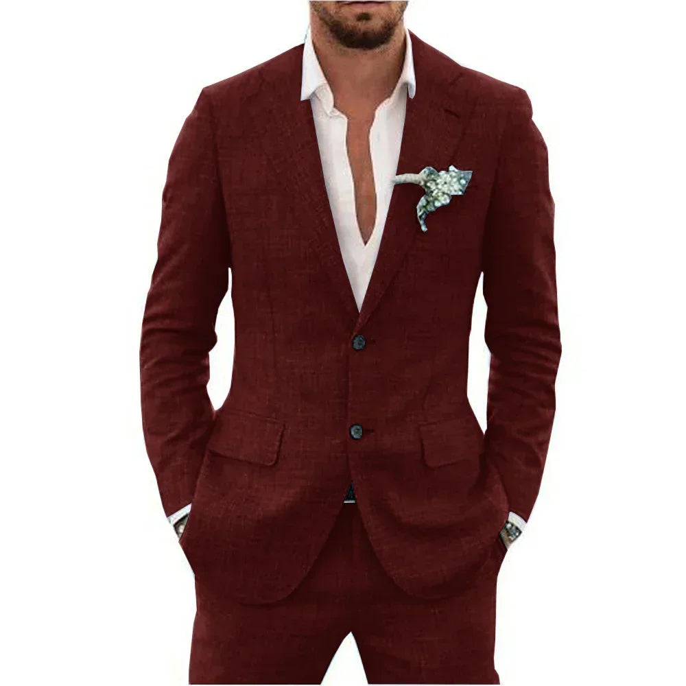 Declan – Men's Linen Suit