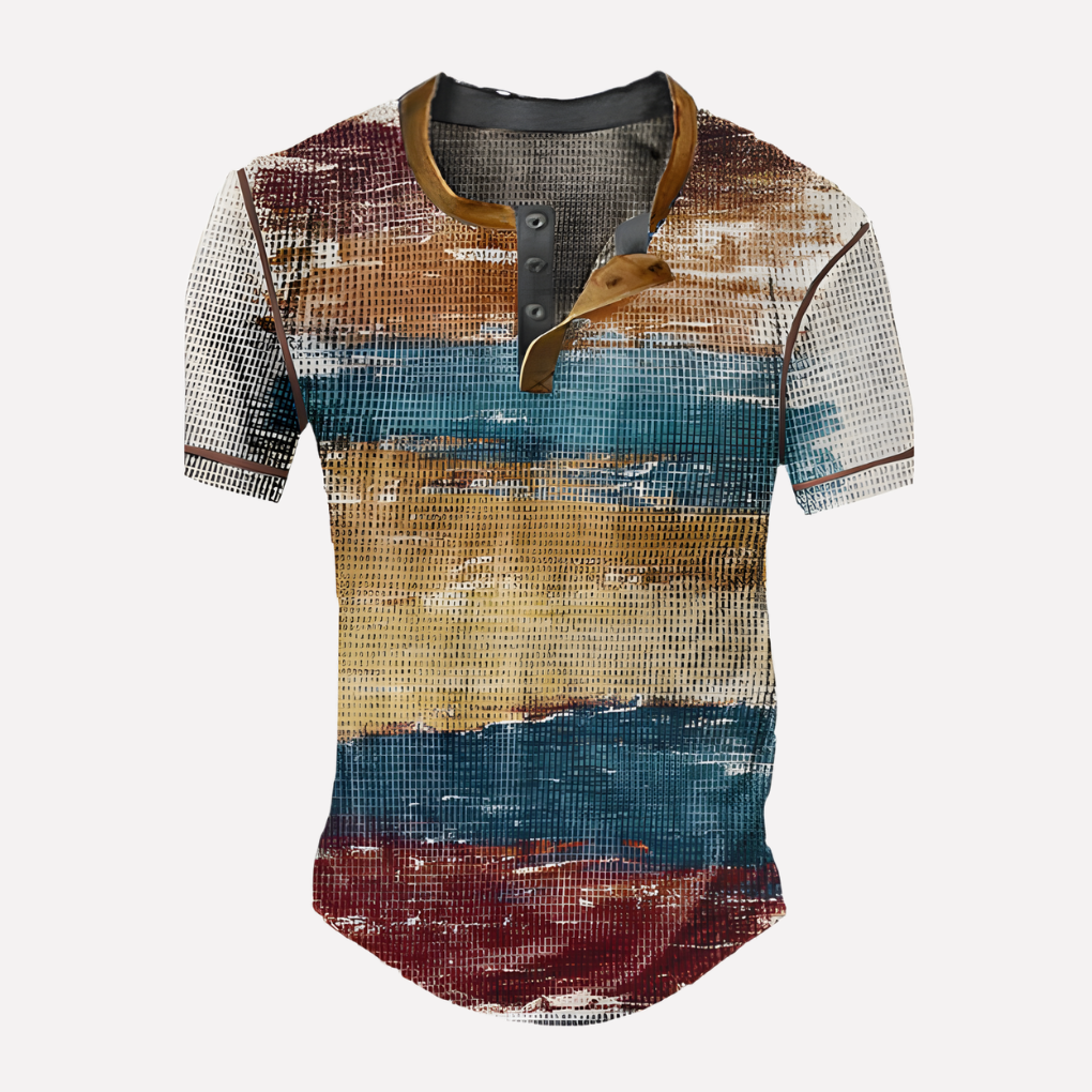 Men’s Waffle Knit Casual Tee